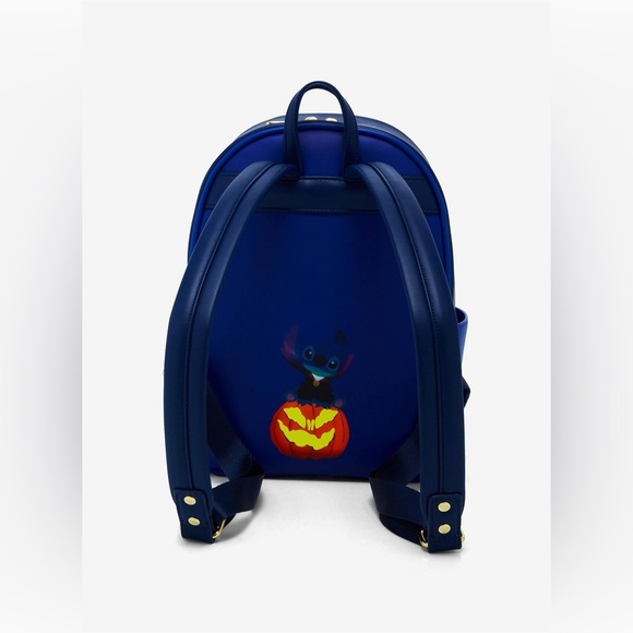 Loungefly Disney Lilo & Stitch Trick or Treating Glow-in-the-Dark Mini Backpack - Picture 4 of 6